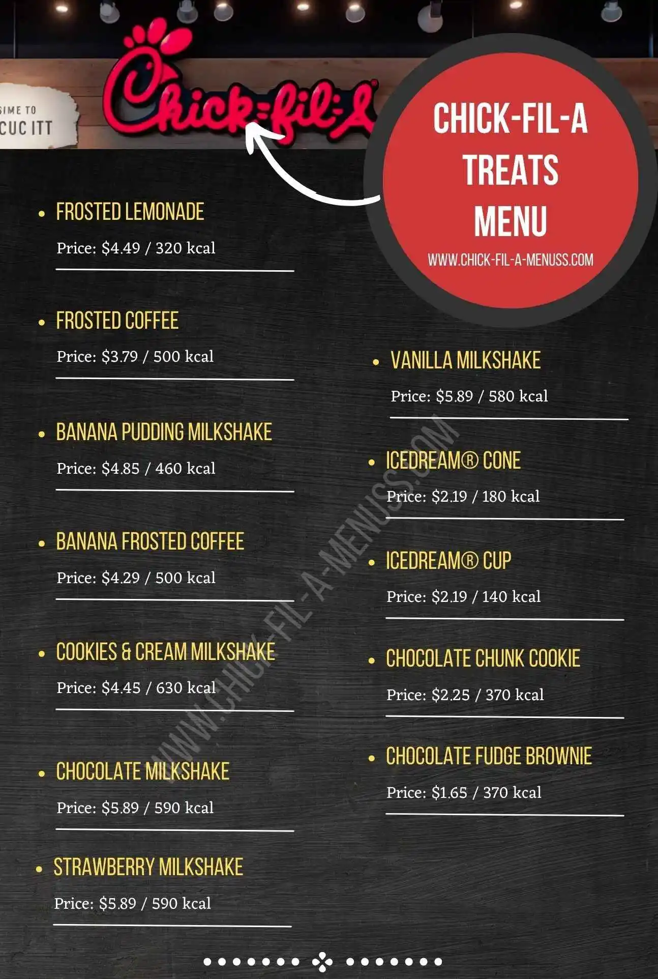 Chick-fil-A-Treats Menu